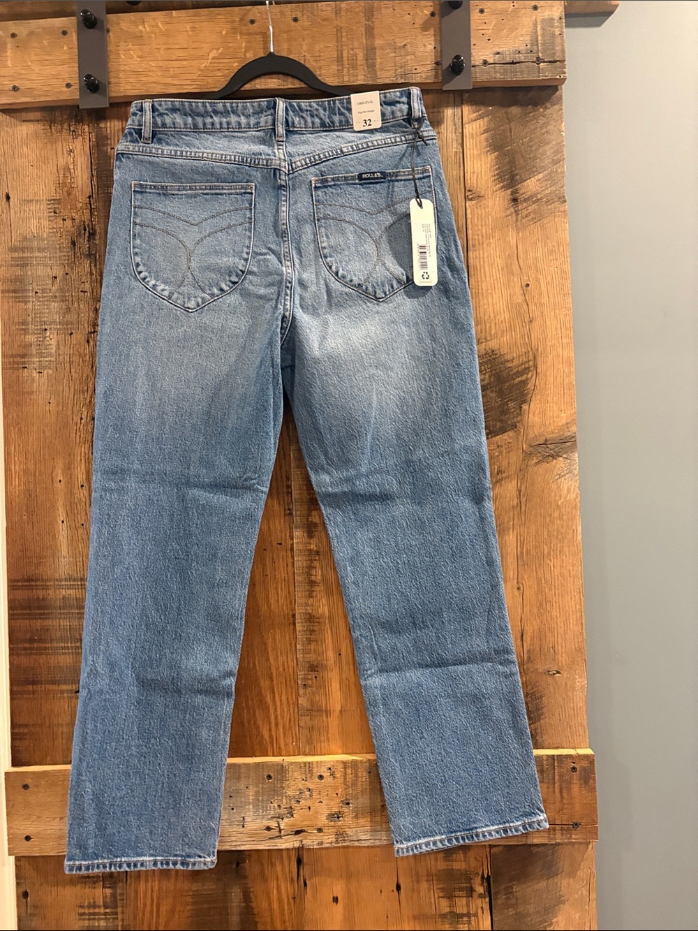 ROLLA'S Light Blue Straight-Leg Jeans - Picture 3 of 5